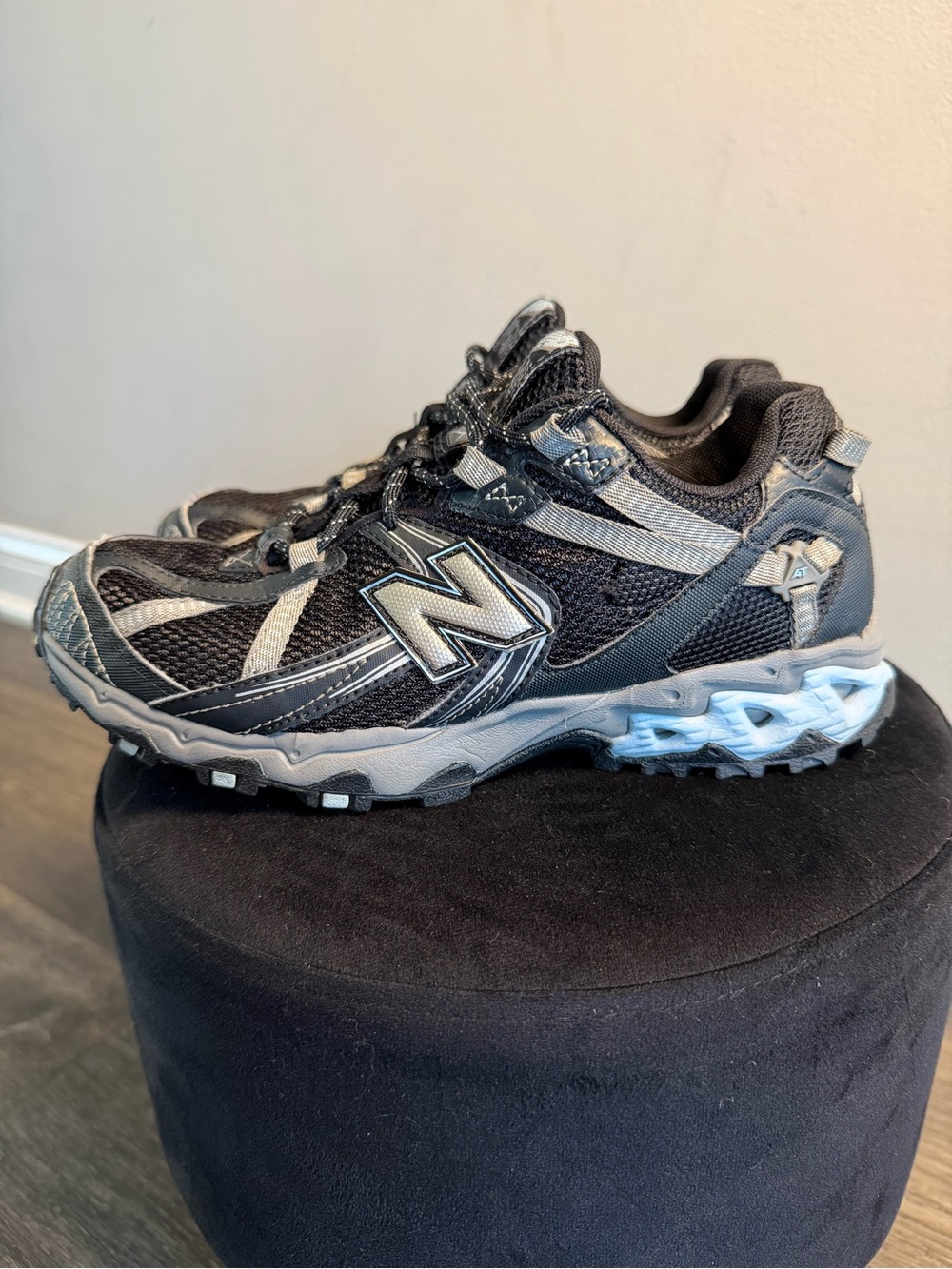 New Balance Black and Gray Trail Sneakers